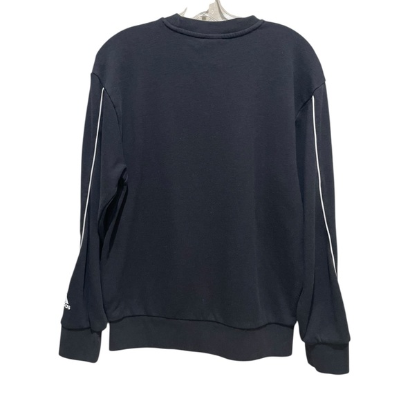 Adidas Originals Crewneck Sweatshirt Black White Logo Women’s Size Small - Picture 5 of 8
